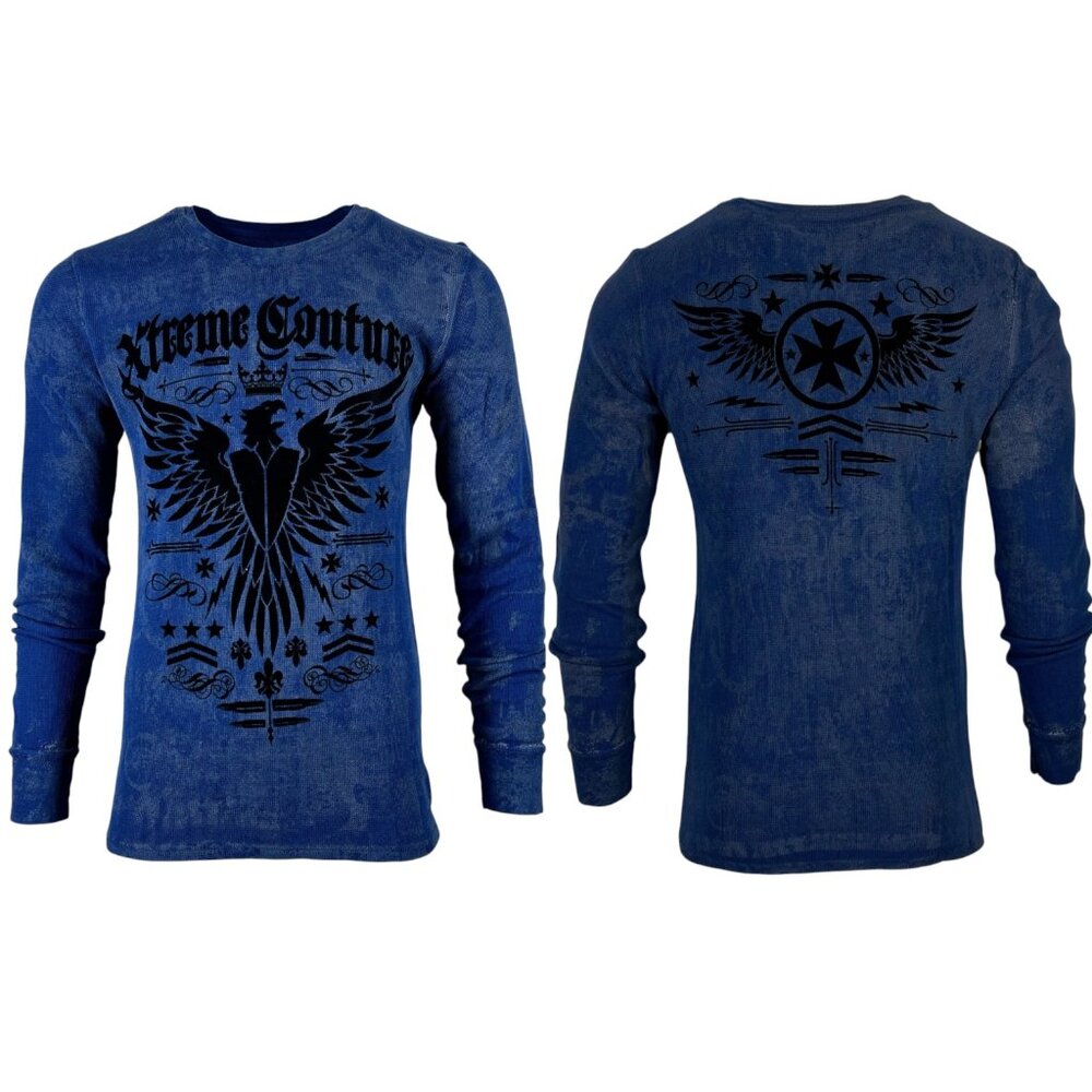 Xtreme Couture by Affliction Men Thermal Shirt Intensity - Picture 2 of 8